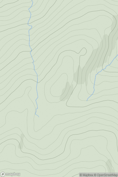 Thumbnail image for Meall na Moine [Loch Rannoch to Glen Lyon] showing contour plot for surrounding peak